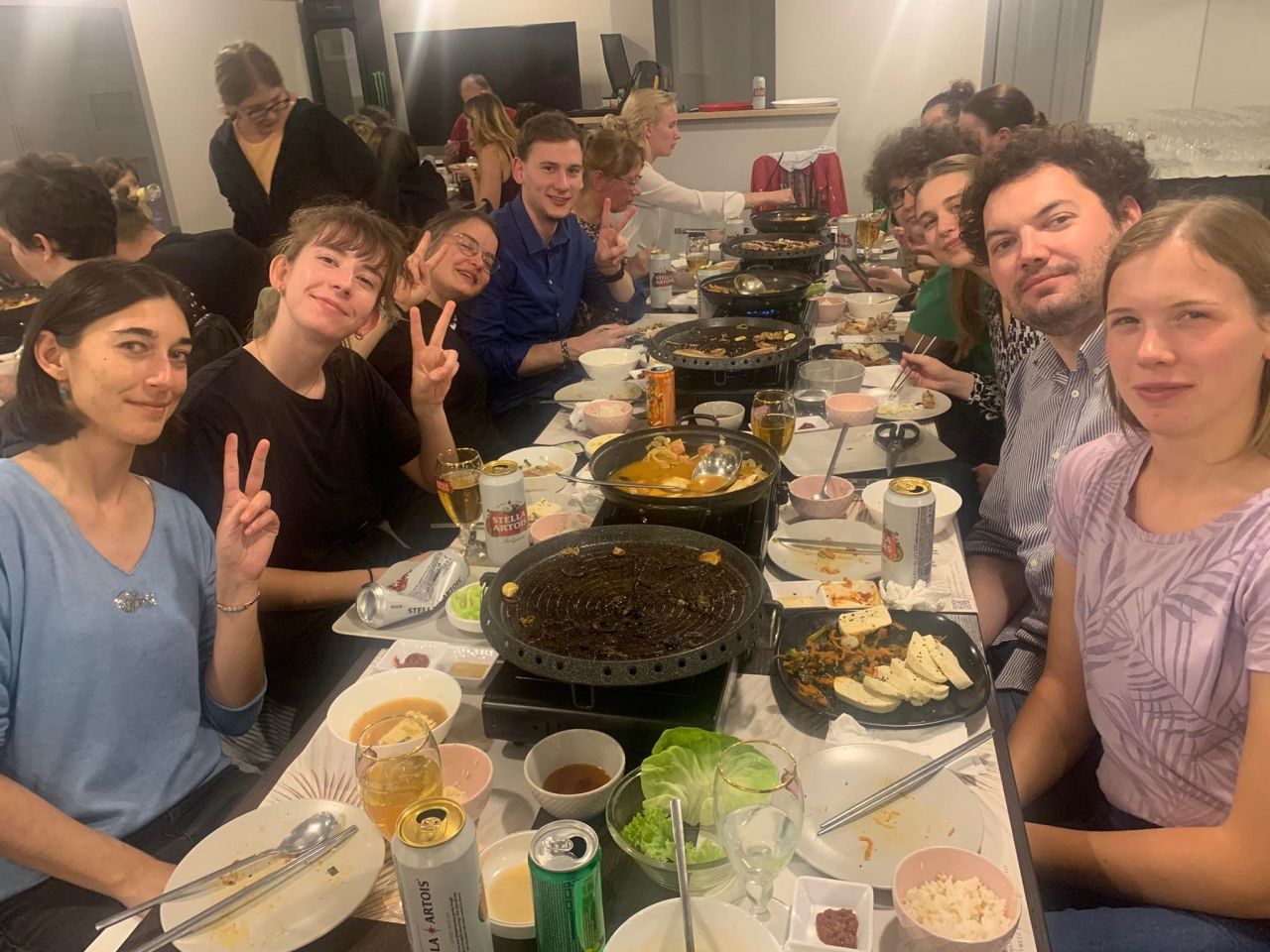 Korean dinner party
